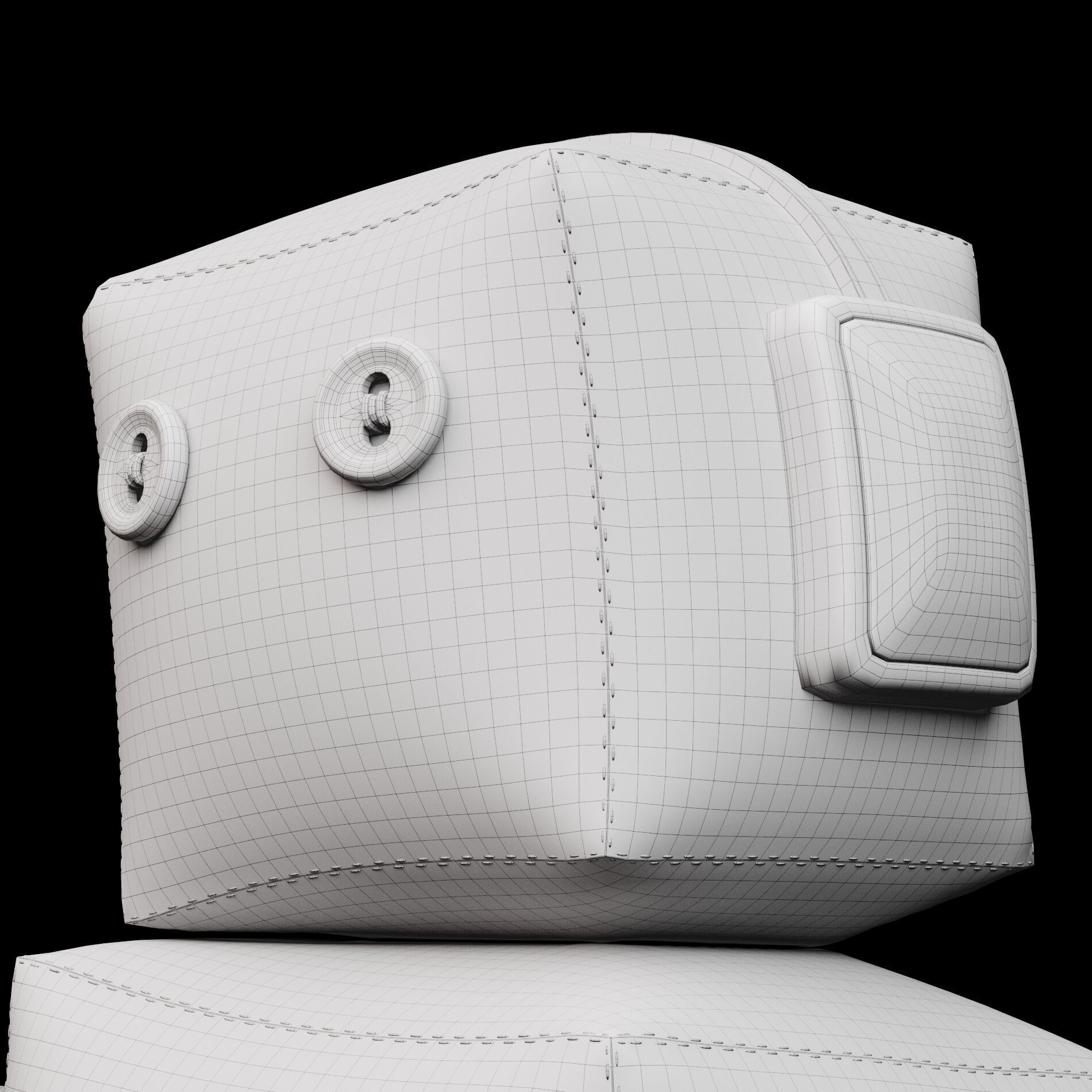 Robot soft toy 3D model_15