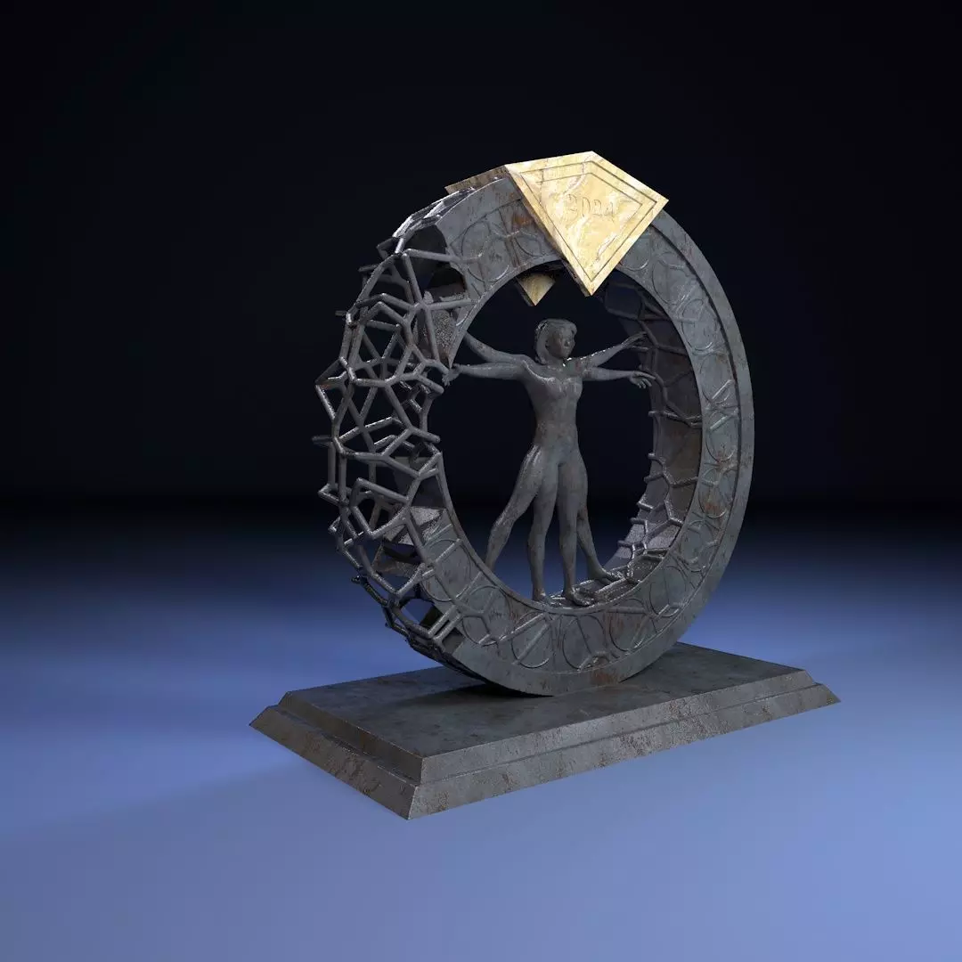 Da Vinci Vitruvian Man 3D print model_0
