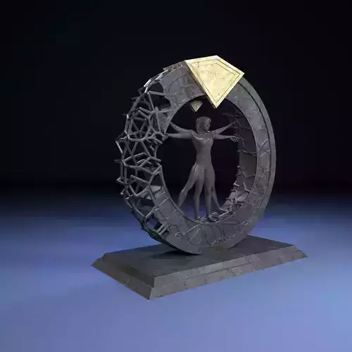 Da Vinci Vitruvian Man 3D print model