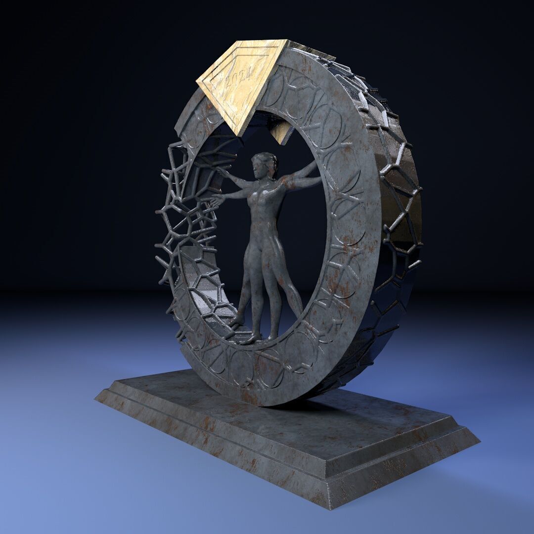 Da Vinci Vitruvian Man 3D print model_3