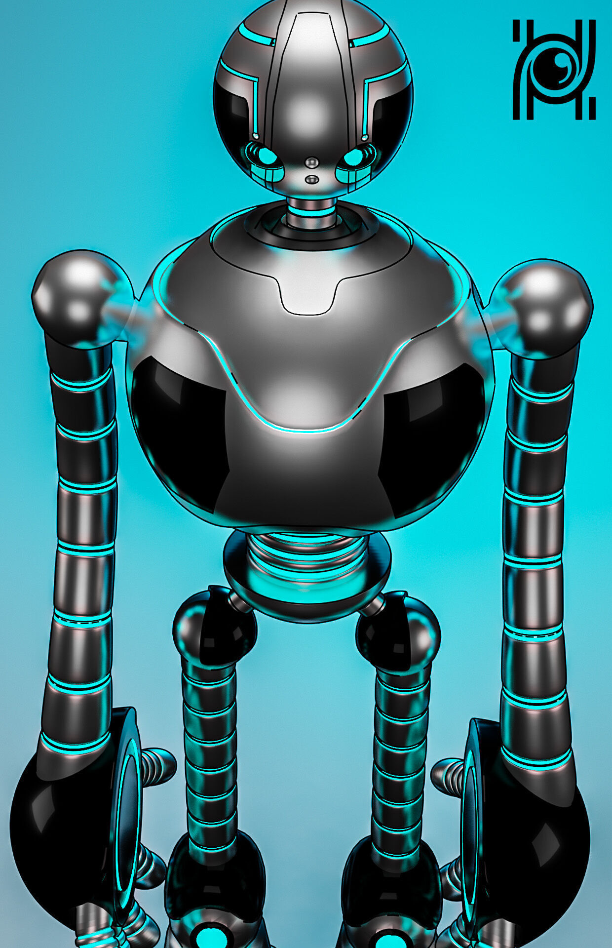 Wild robot Free 3D model_2
