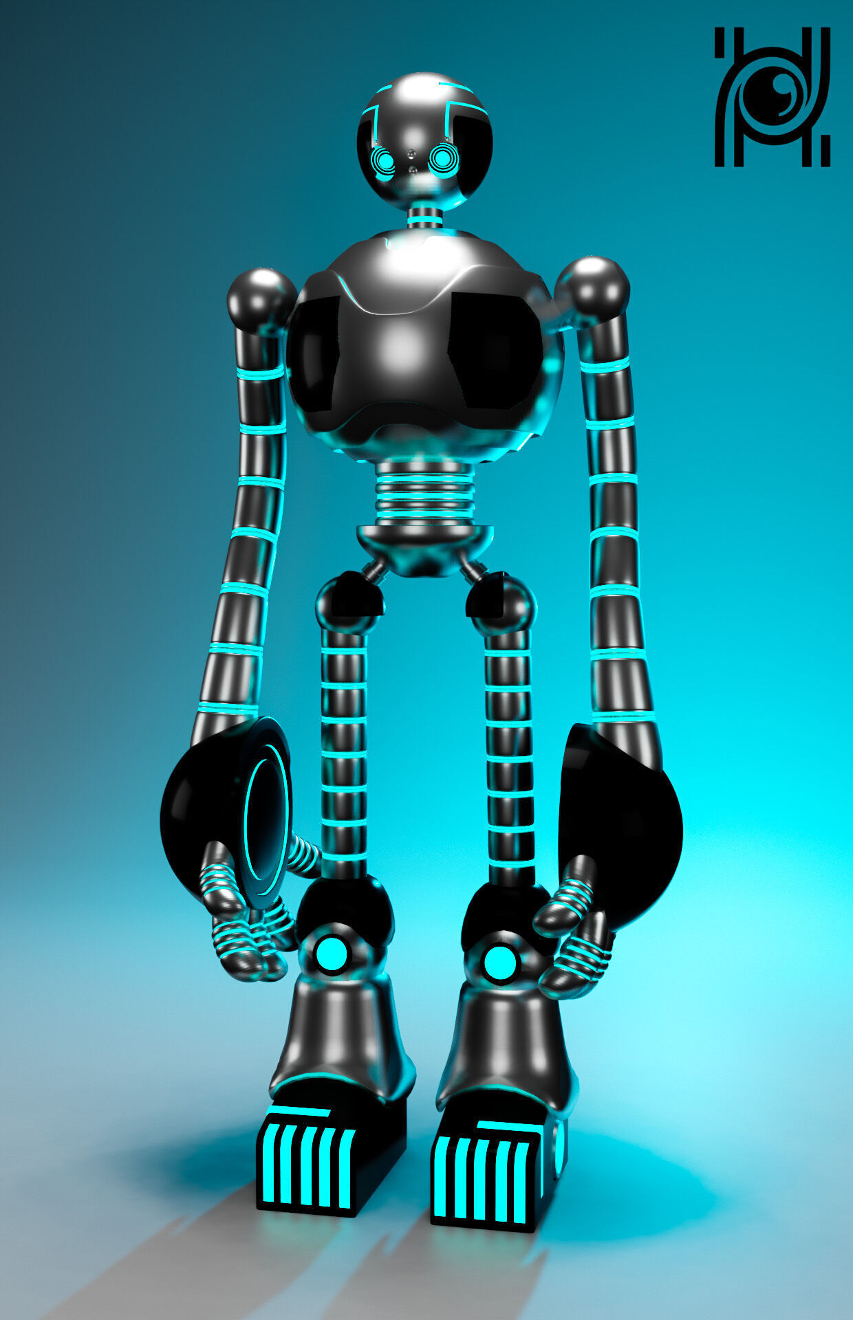 Wild robot Free 3D model_8