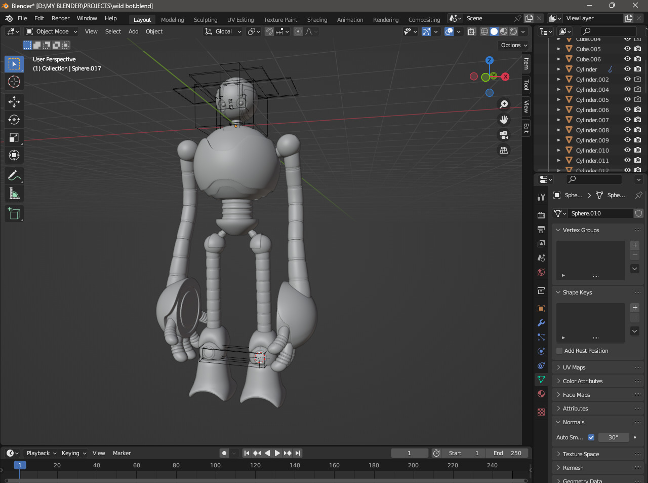 Wild robot Free 3D model_9