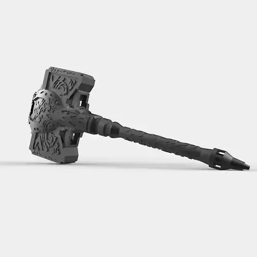 Hammer Mjolnir of Lara Croft from Tomb Raider 3D print model