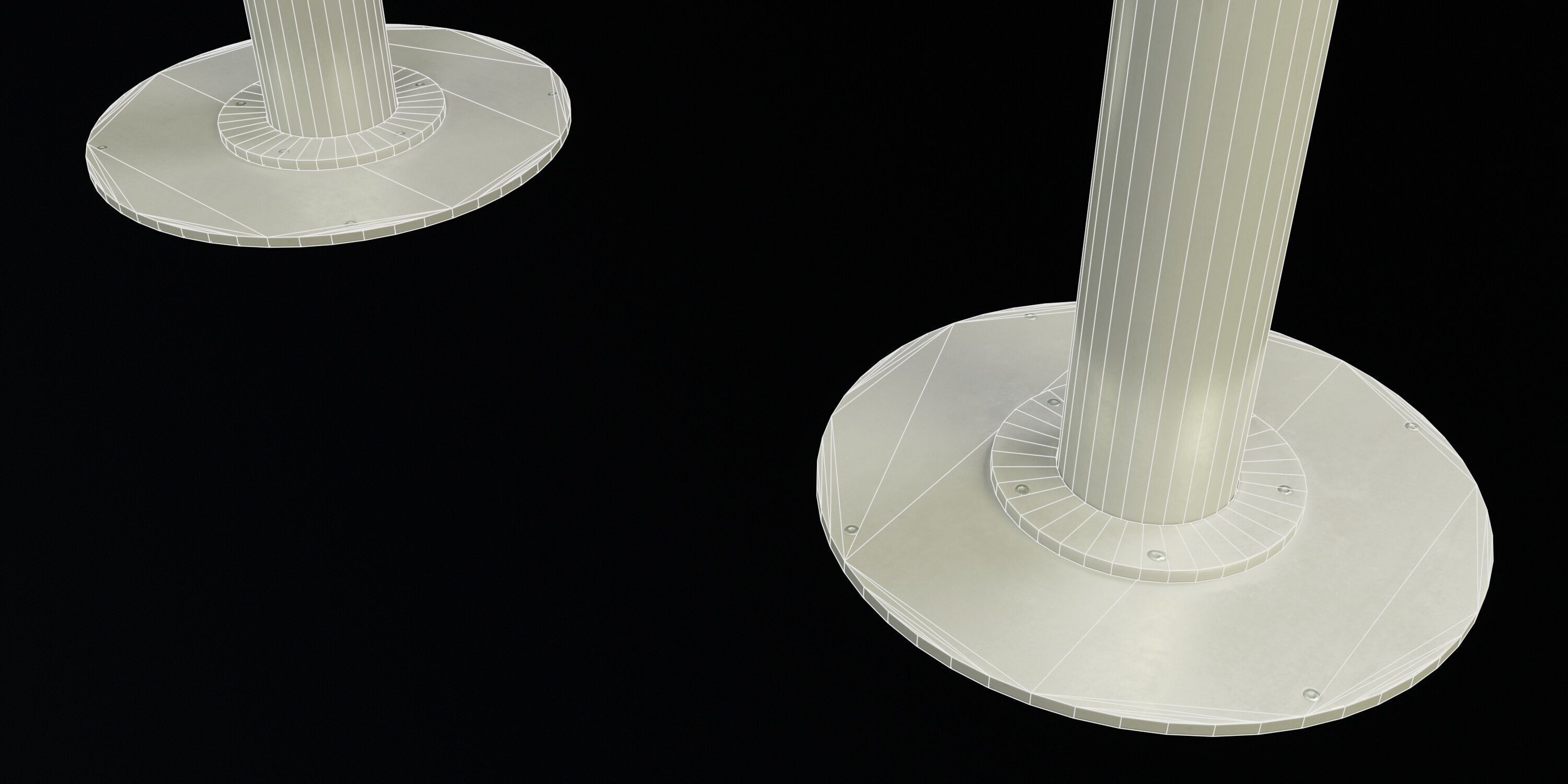 Tower Binocular Viewer PBR Low-poly 3D model_10