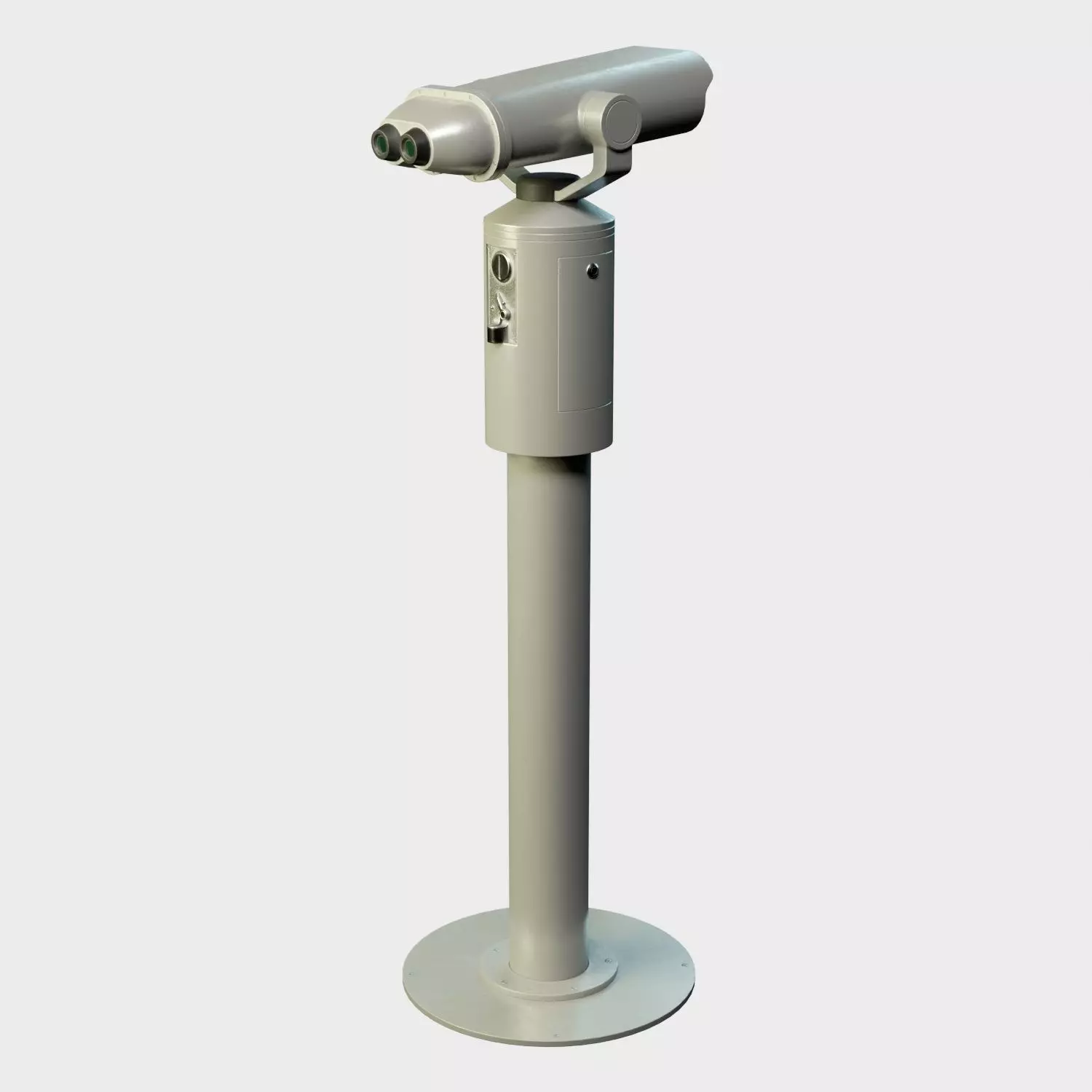 Tower Binocular Viewer PBR Low-poly 3D model_0