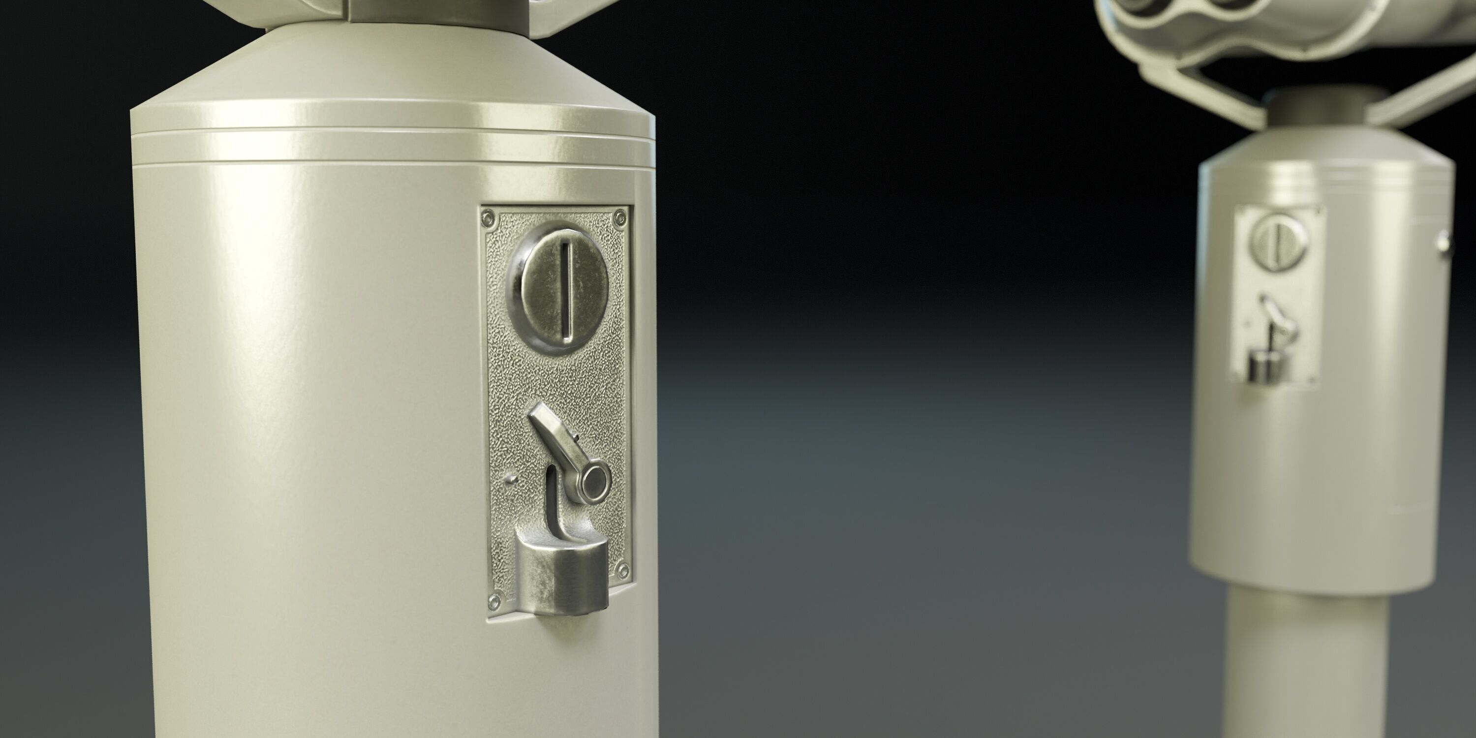 Tower Binocular Viewer PBR Low-poly 3D model_6