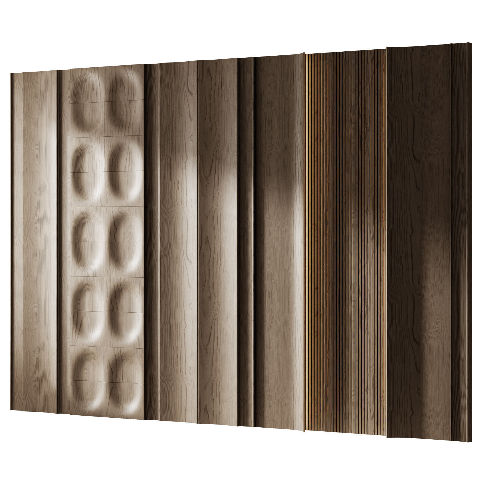 Decorative V22 Wall Panels 3D model_1