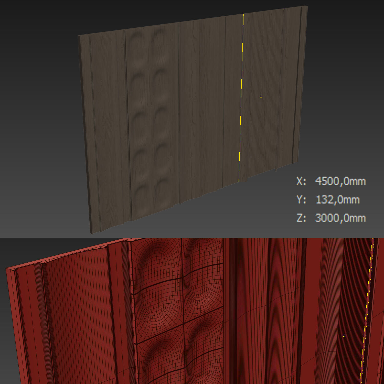 Decorative V22 Wall Panels 3D model_3