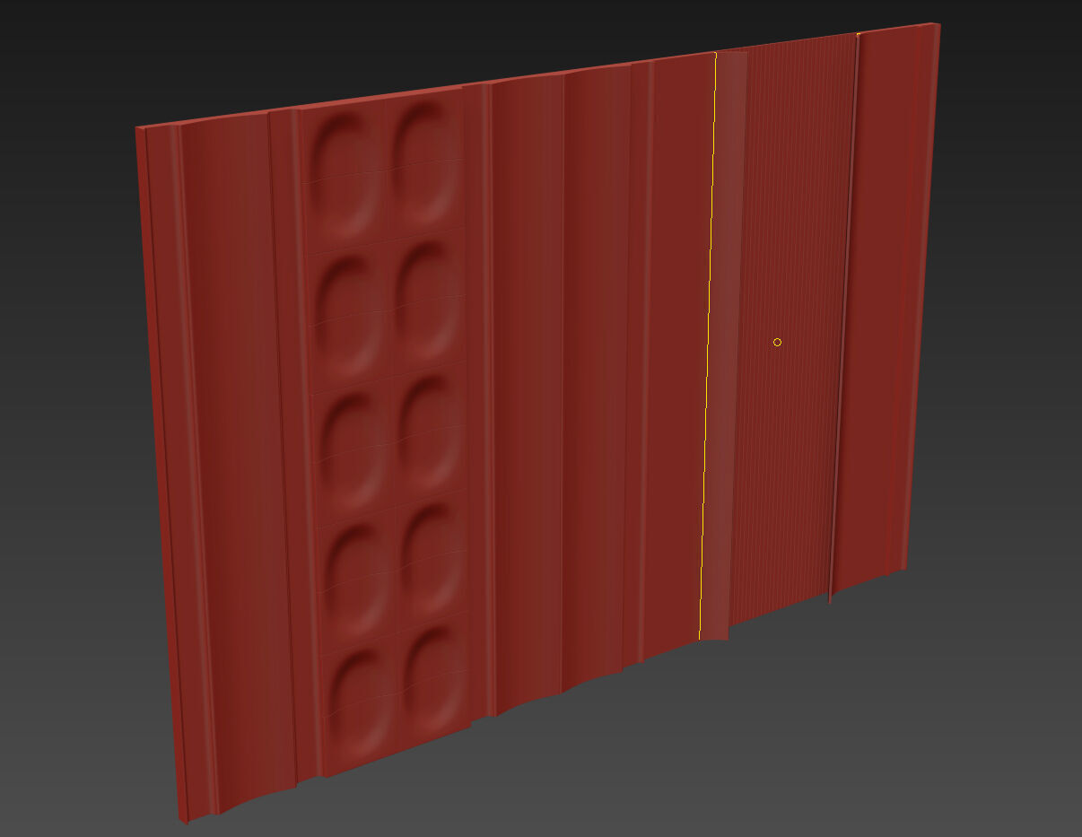 Decorative V22 Wall Panels 3D model_5