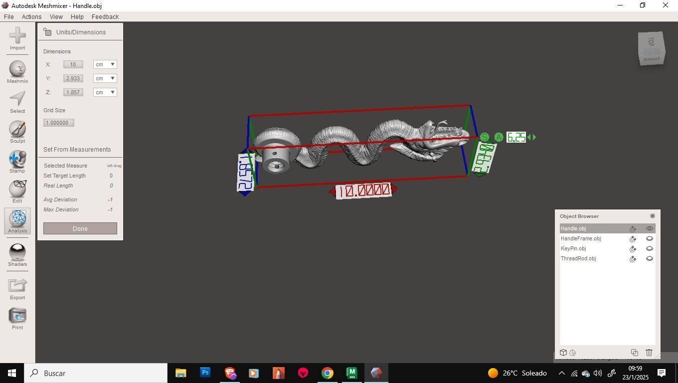 Haunted Mansion Snake Door Handle 3D Printable Sculpt 3D print model_16