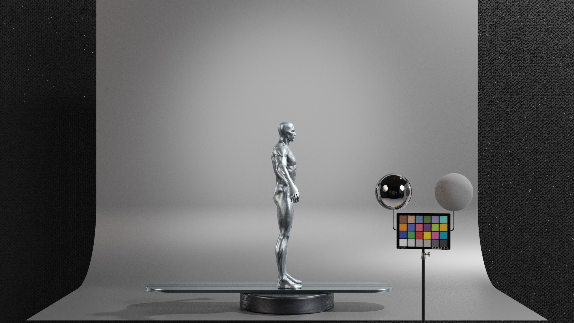 Silver Surfer Low-poly 3D model_3