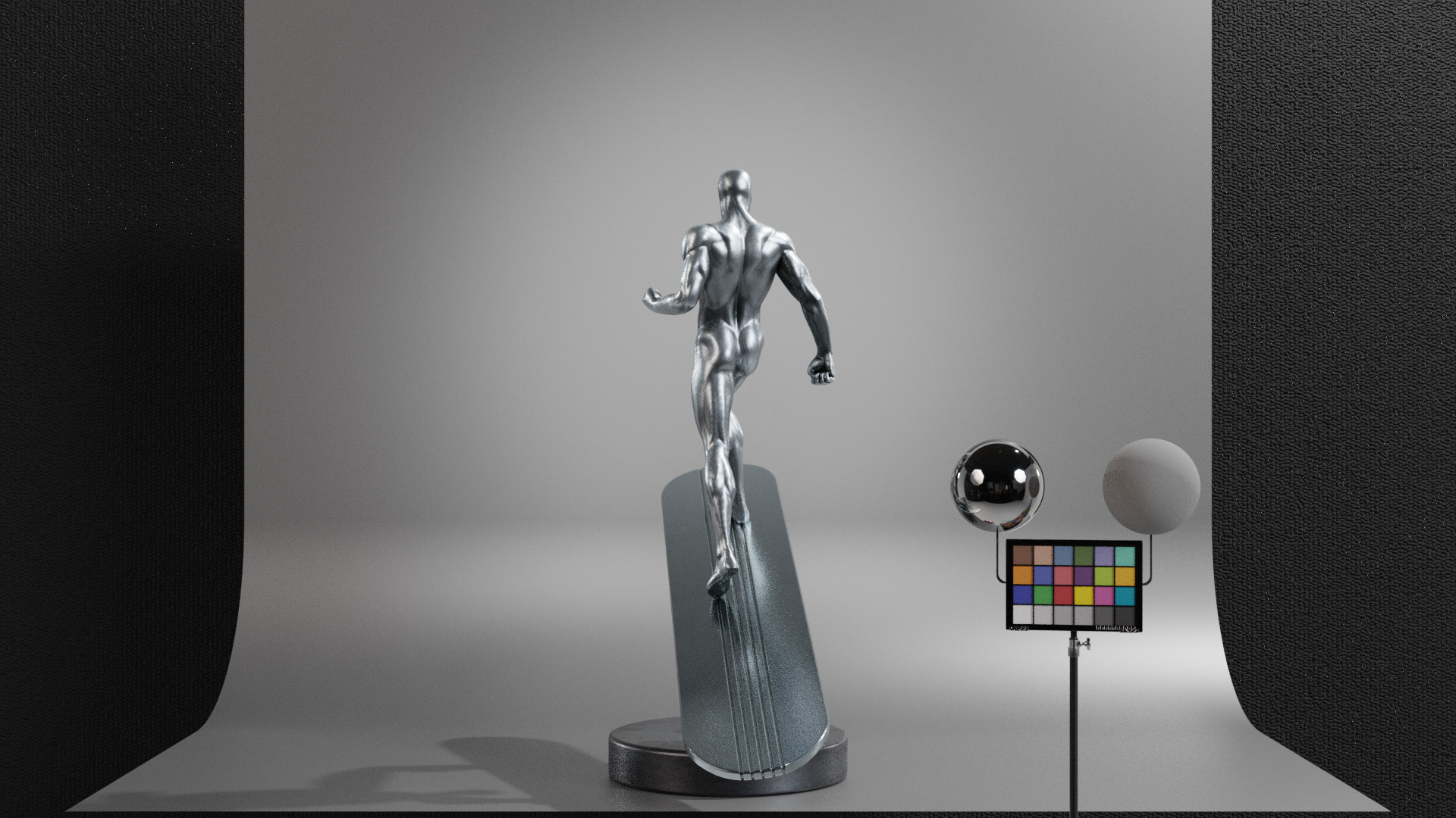 Silver Surfer Low-poly 3D model_12