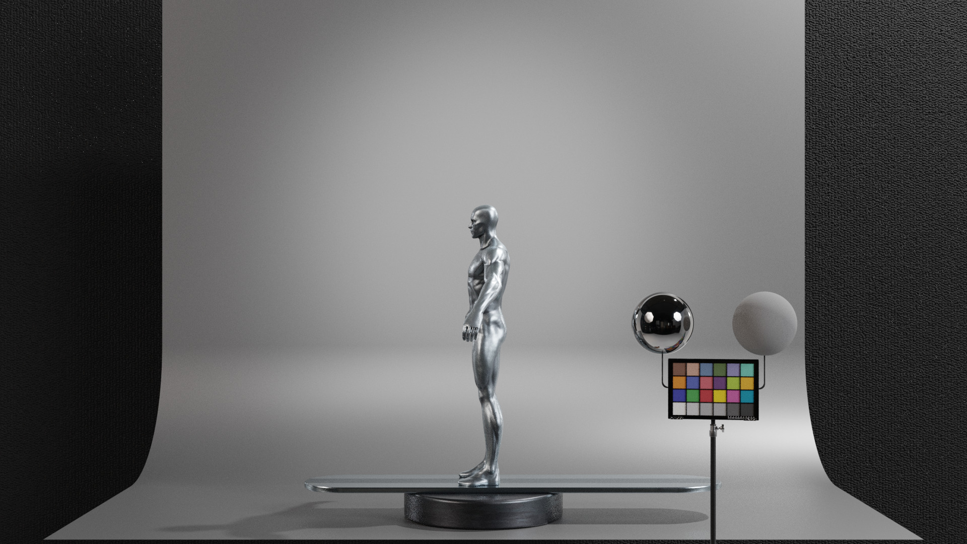 Silver Surfer Low-poly 3D model_7