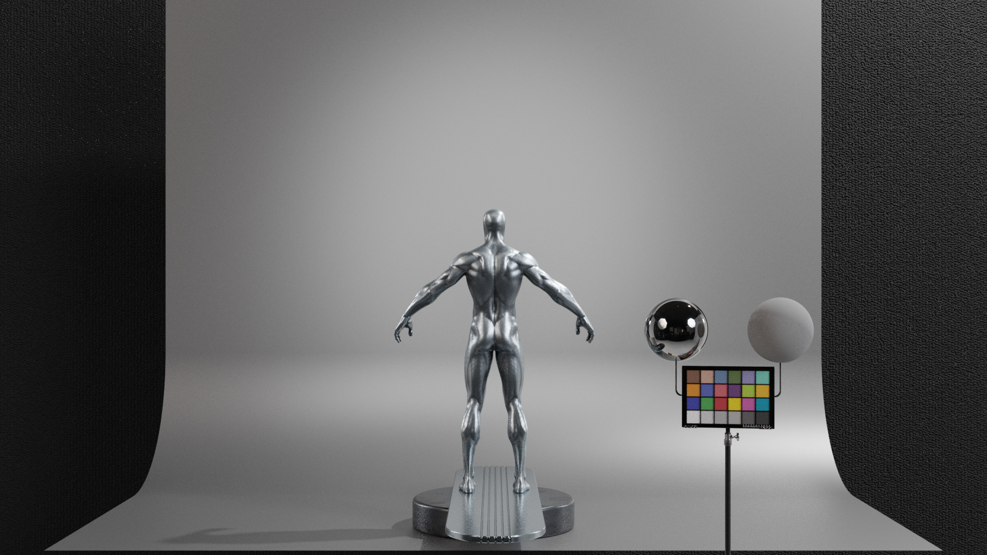 Silver Surfer Low-poly 3D model_5