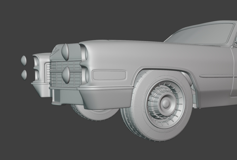 1966 cadillac coupe de ville 3D print model_4