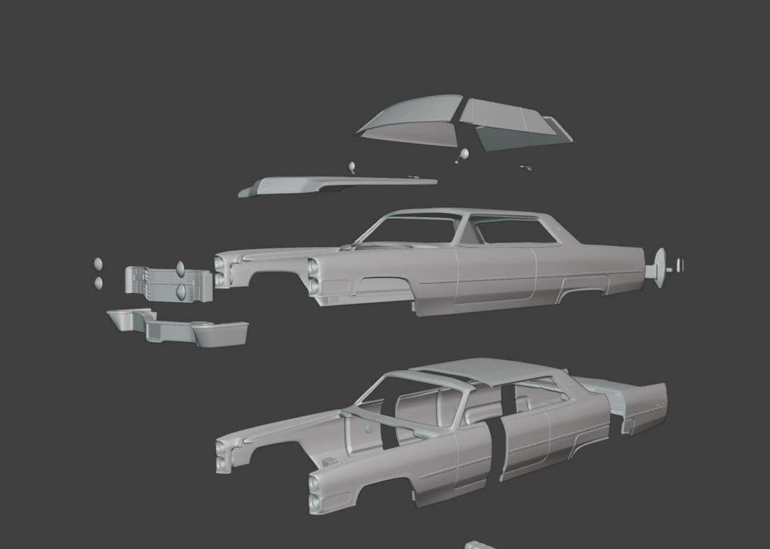 1966 cadillac coupe de ville 3D print model_9