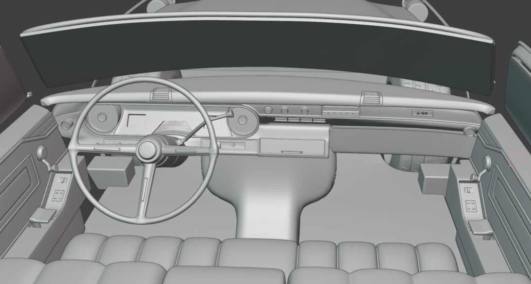 1966 cadillac coupe de ville 3D print model_6