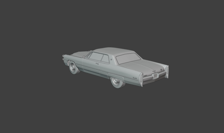 1966 cadillac coupe de ville 3D print model_3