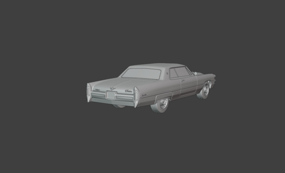 1966 cadillac coupe de ville 3D print model_2