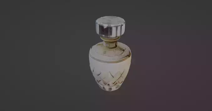 Elegant Luxury Perfume Bottle 3D Model