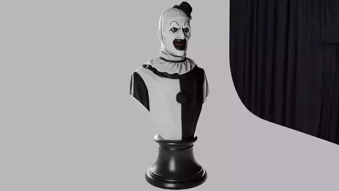 Terrifier Art The Clown Bust Sculptures 3D print model