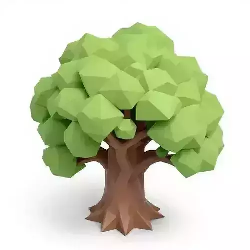 Set of 4 different Oak Trees