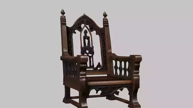 Medieval Wooden Chair