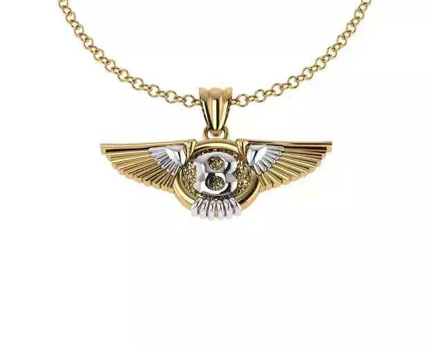 Mens Real Bentley Pendant