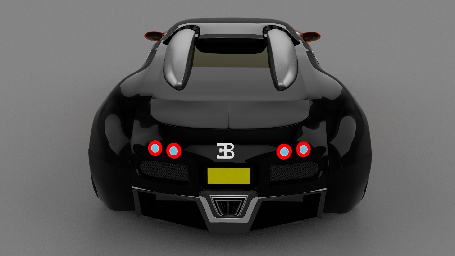 Bugatti Vyeron Low-poly 3D model_4