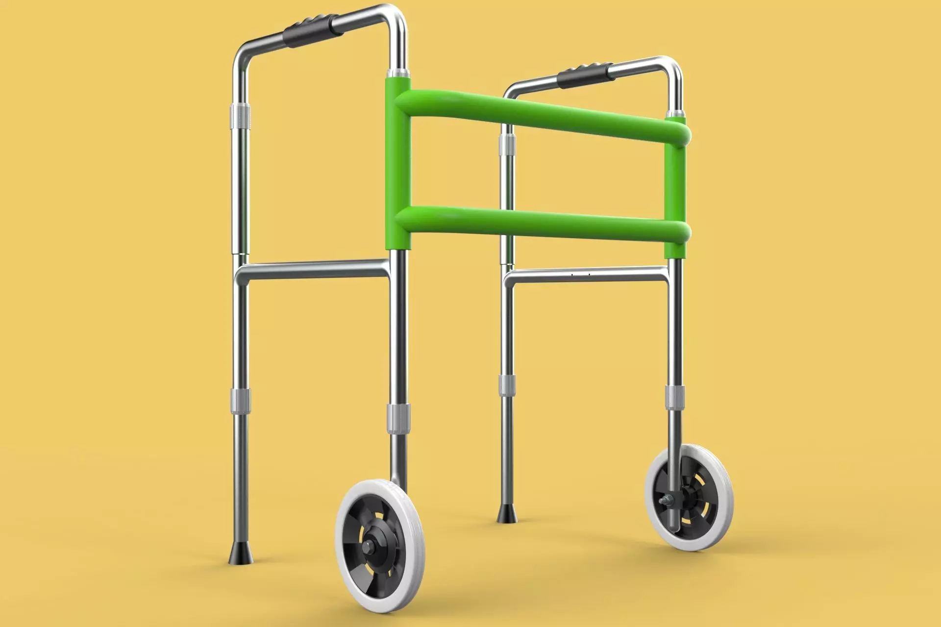 WHEELED WALKER ROLLING ZIMMER WALKING FRAME ROLLATOR FOLDABLE 3D model_0