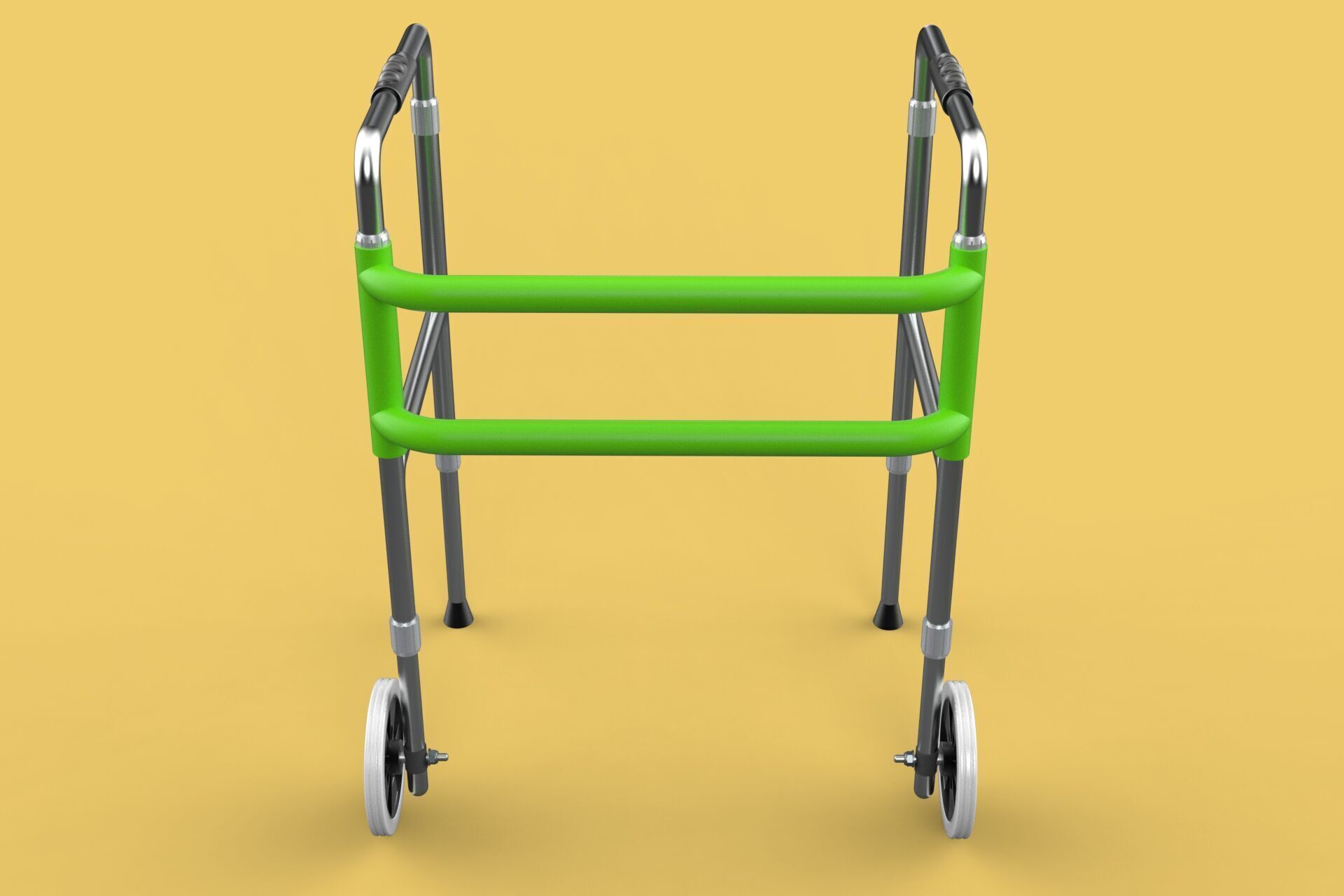 WHEELED WALKER ROLLING ZIMMER WALKING FRAME ROLLATOR FOLDABLE 3D model_22