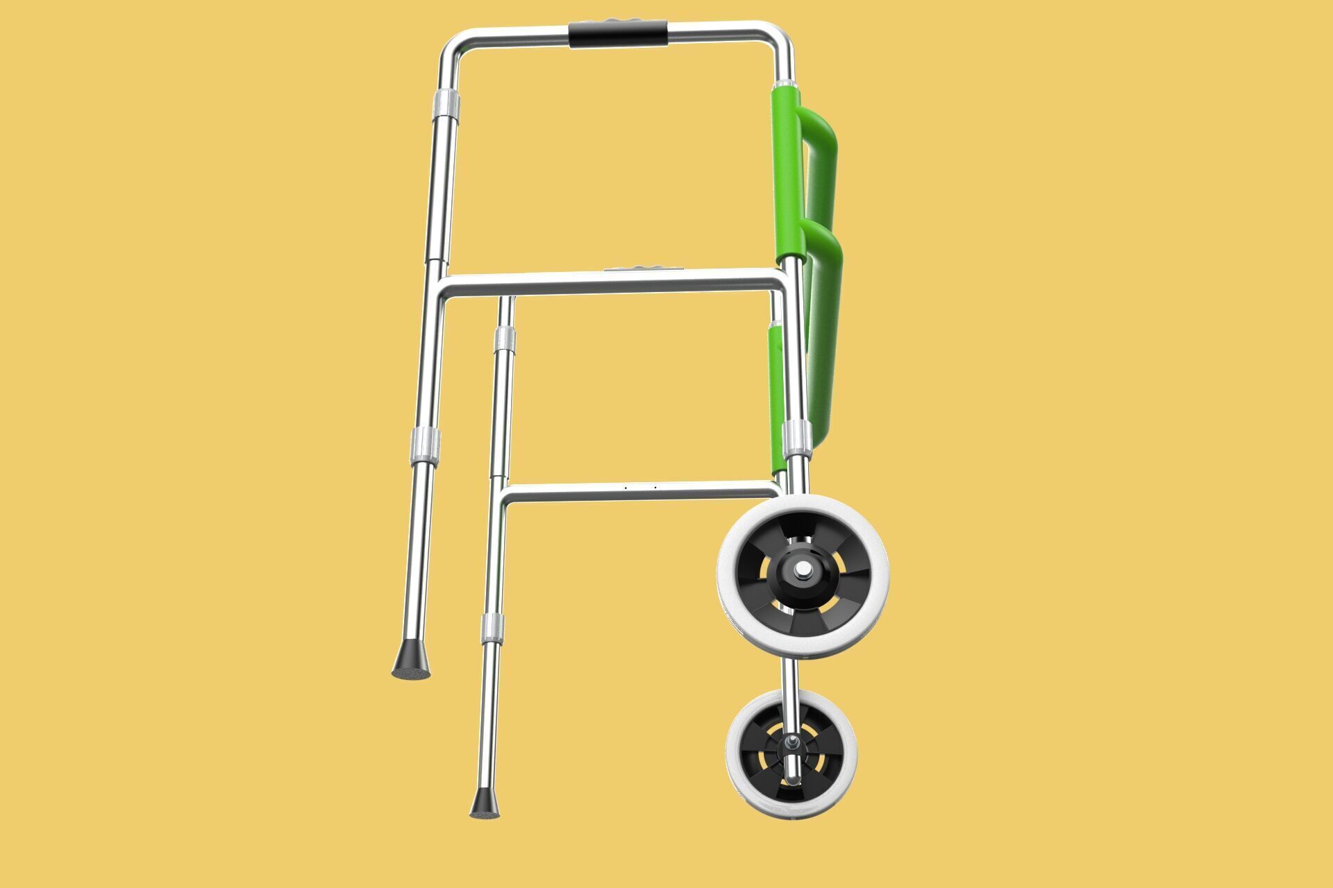 WHEELED WALKER ROLLING ZIMMER WALKING FRAME ROLLATOR FOLDABLE 3D model_26