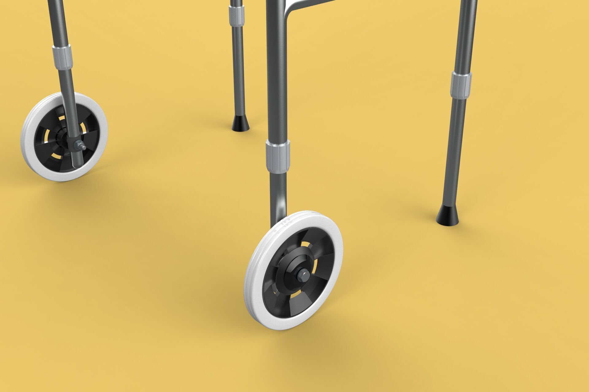WHEELED WALKER ROLLING ZIMMER WALKING FRAME ROLLATOR FOLDABLE 3D model_17