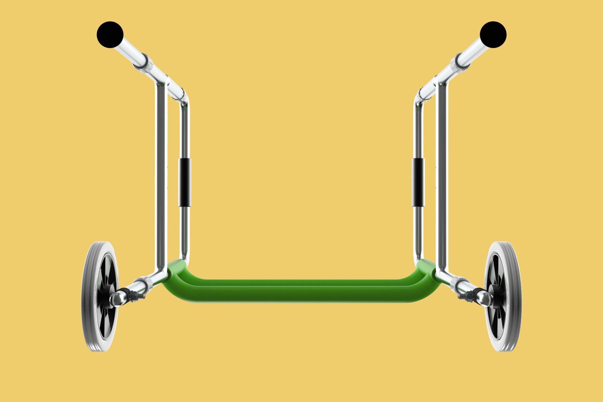 WHEELED WALKER ROLLING ZIMMER WALKING FRAME ROLLATOR FOLDABLE 3D model_2