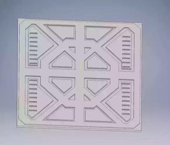 Sci-Fi Floor Grate 3D