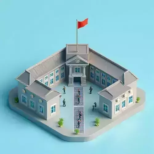 Academy University Campus 3D model