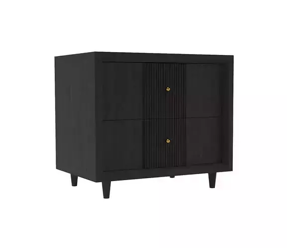 Modus Furniture Avedon USB Charging Two Drawer Nightstand  3D model