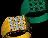 Navaratna gold ring for gents  heavy weight 