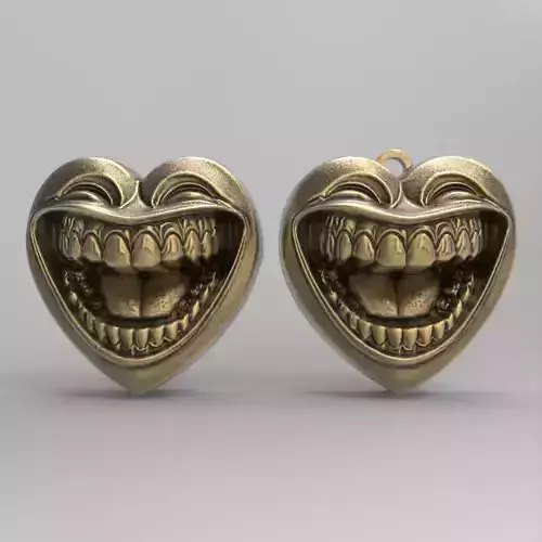 valentines smile heart pentant 