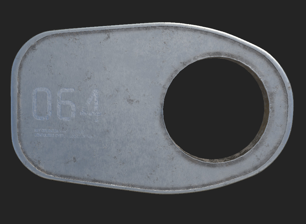 Sci-Fi Game Assets - Key 64 Low-poly 3D model_2