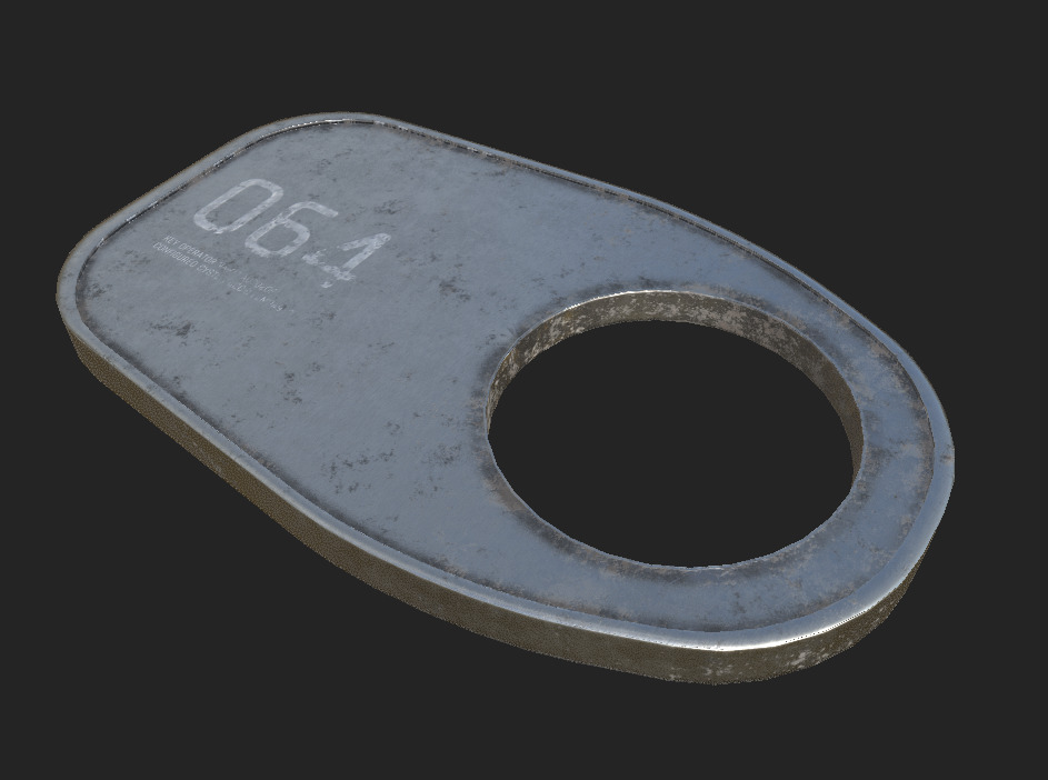 Sci-Fi Game Assets - Key 64 Low-poly 3D model_1