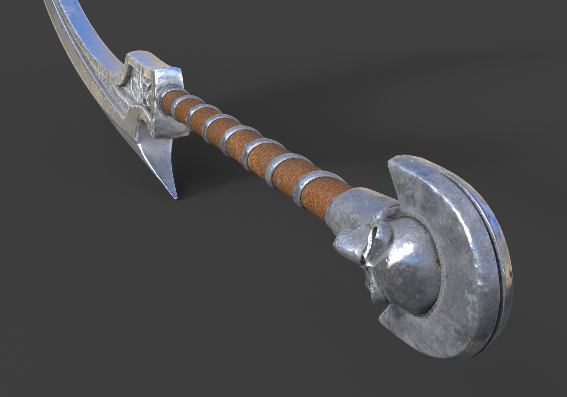 Egypt Sword Low-poly 3D model_2