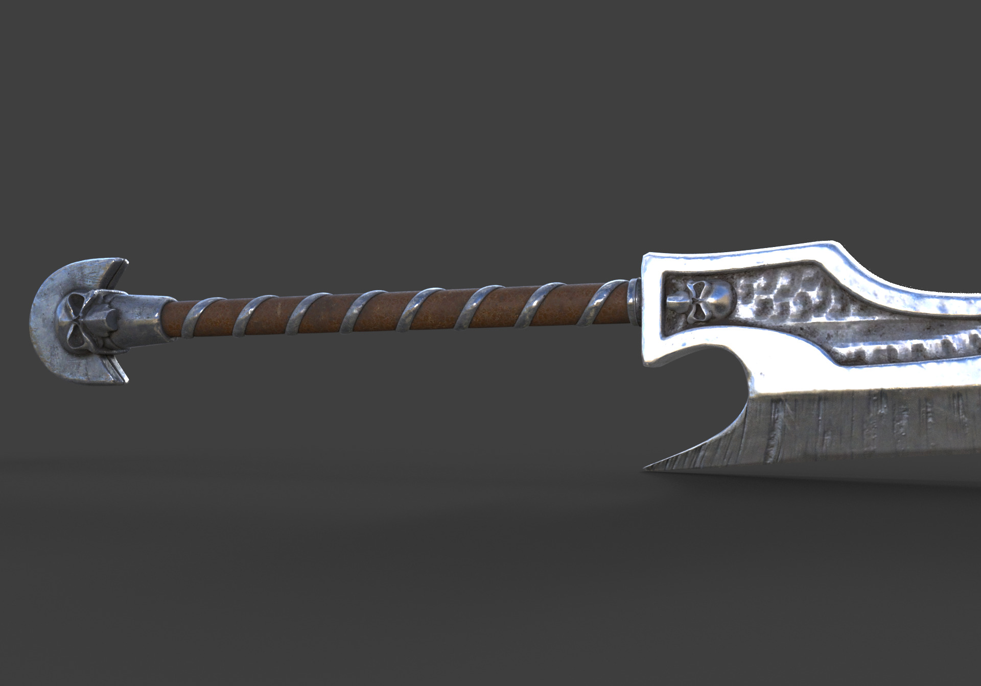 Egypt Sword Low-poly 3D model_1