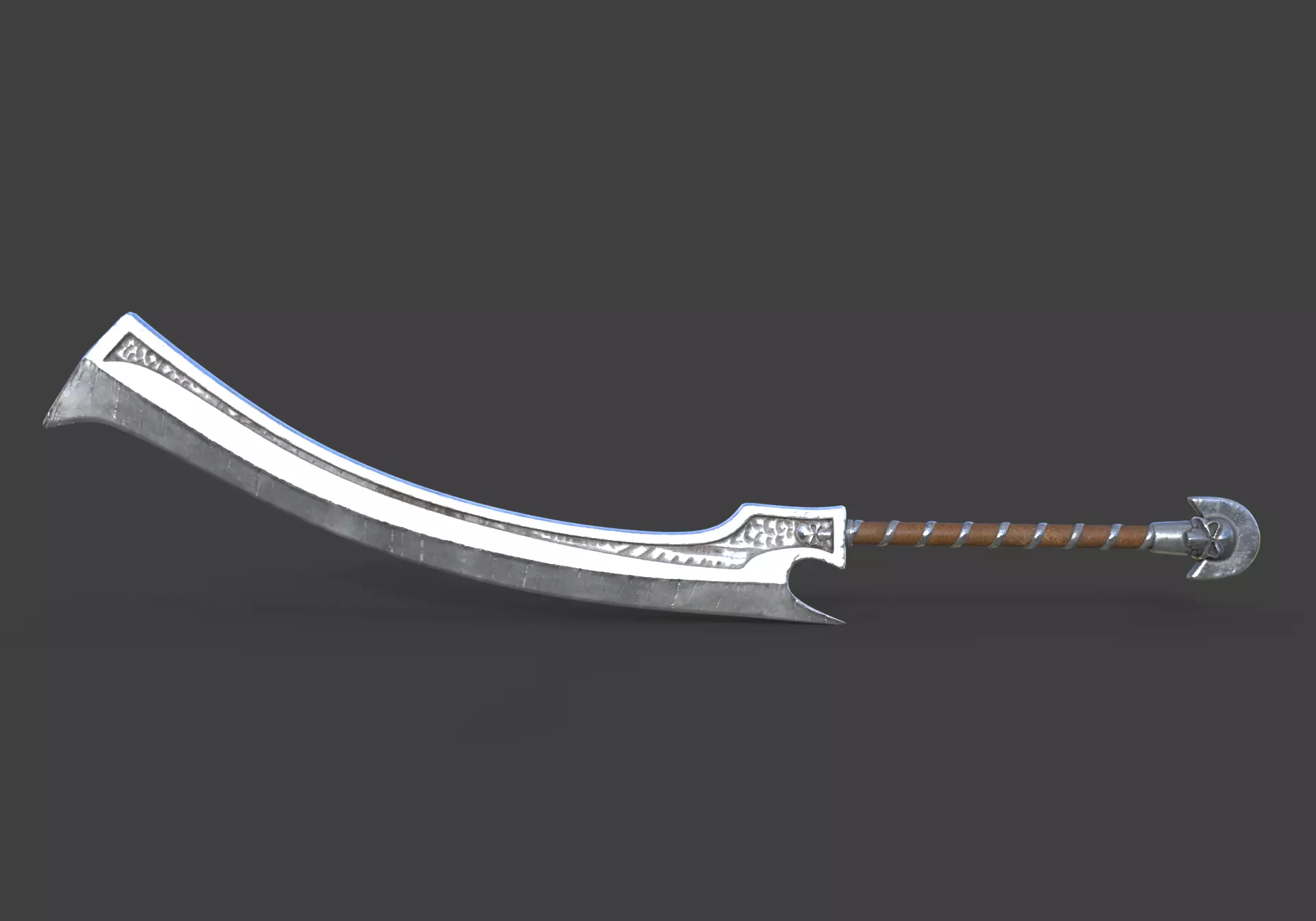 Egypt Sword Low-poly 3D model_0