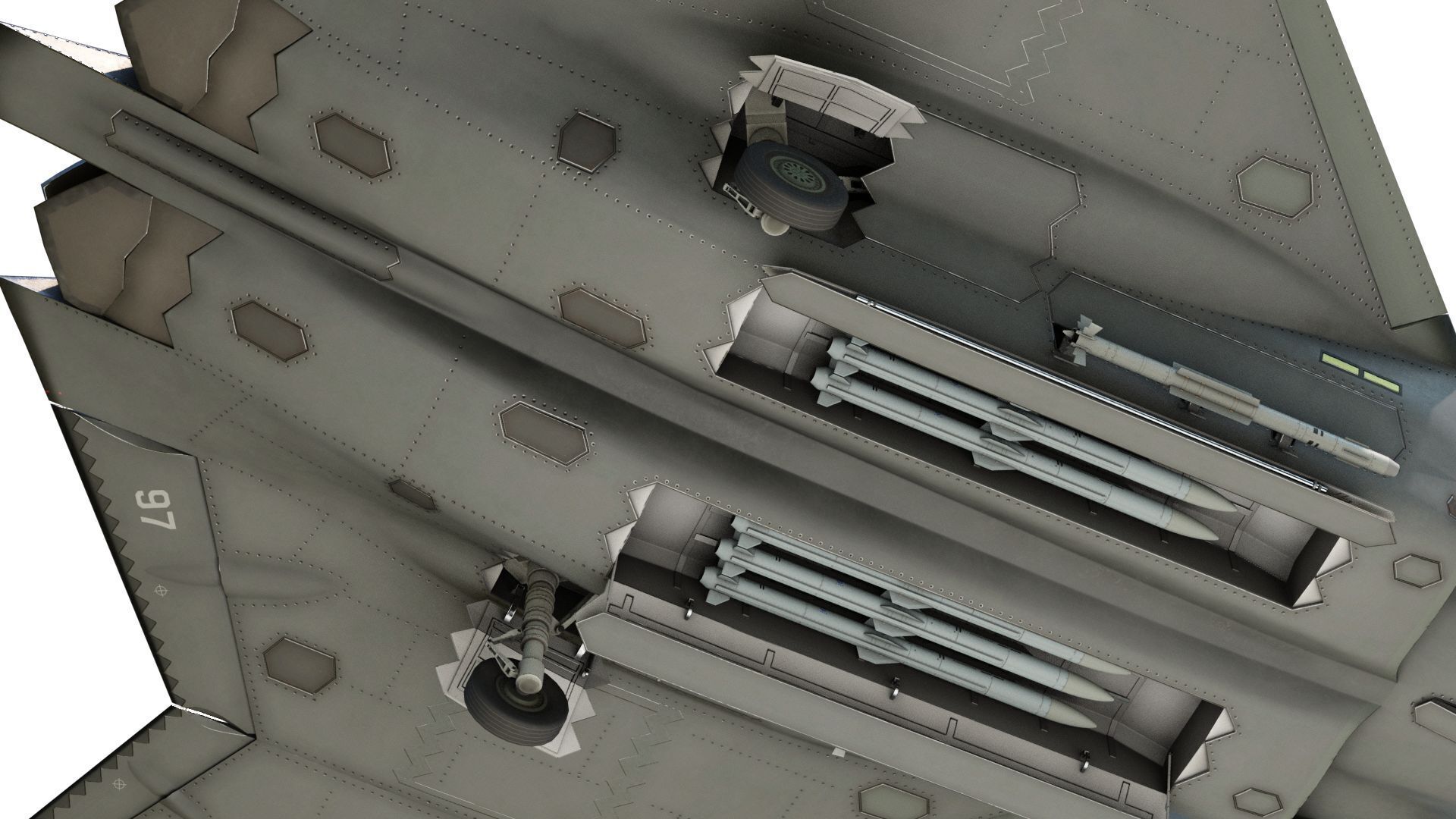 AVIC SAC J-50 J50 carrier-based fighter aircraft of Chinese Navy Low-poly 3D model_20