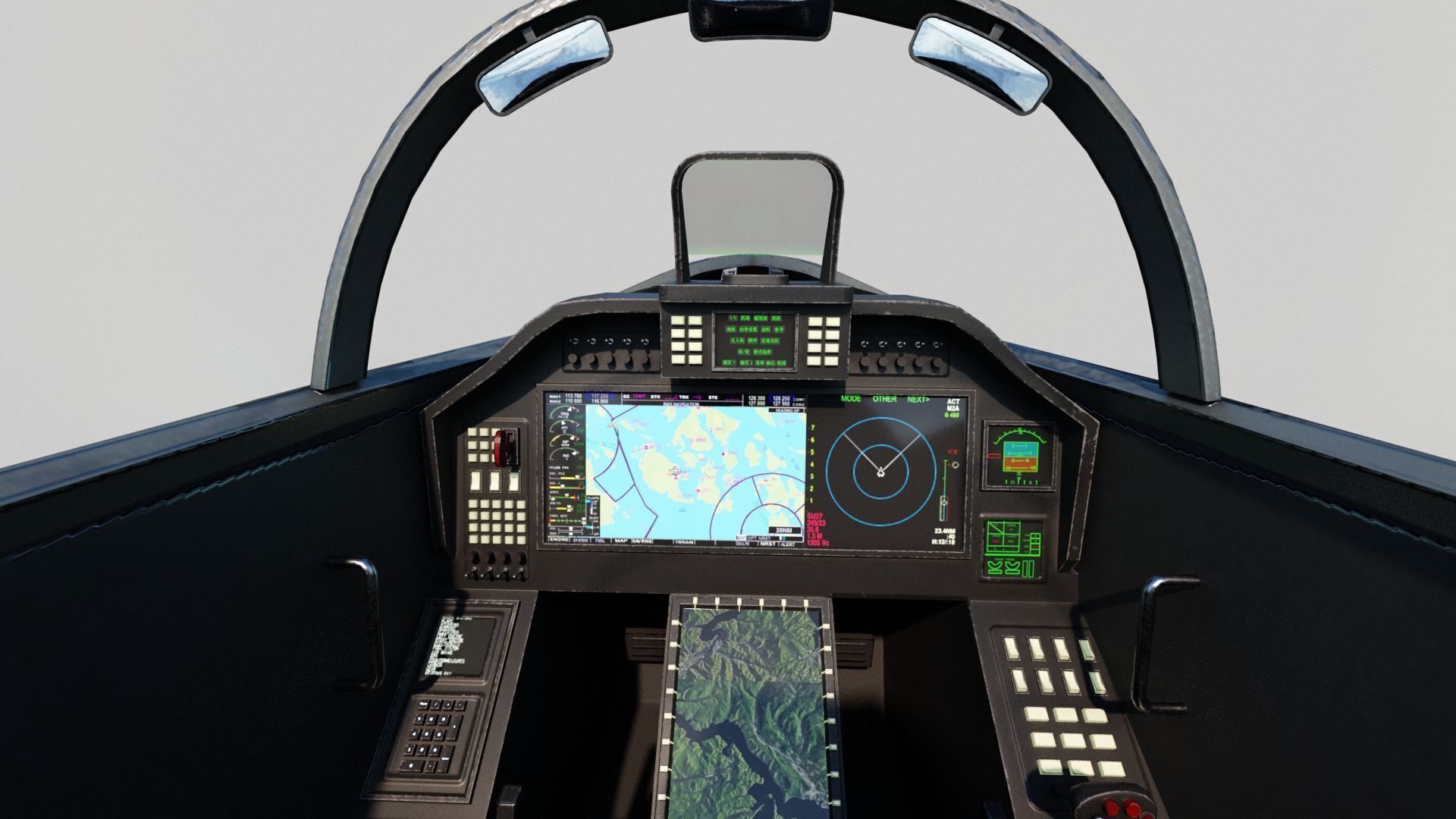 AVIC SAC J-50 J50 carrier-based fighter aircraft of Chinese Navy Low-poly 3D model_9