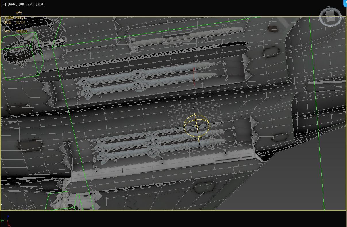 AVIC SAC J-50 J50 carrier-based fighter aircraft of Chinese Navy Low-poly 3D model_34