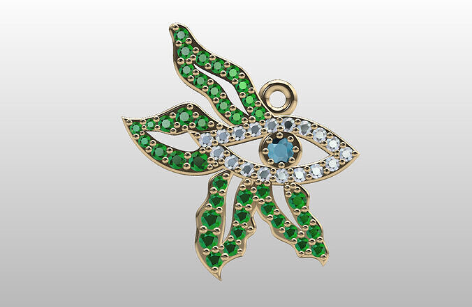 eye necklace 3D print model