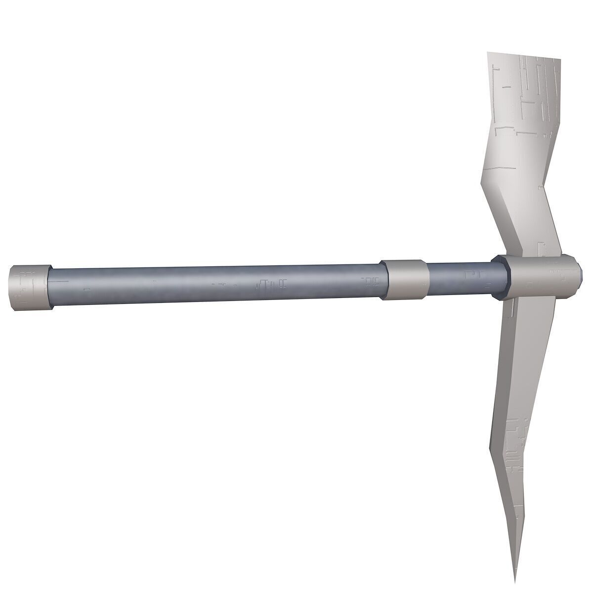 Game-ready Sci-fi Dagger Low-poly 3D model_6